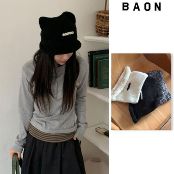 【BAON】Maltane Cats Knit Beanie