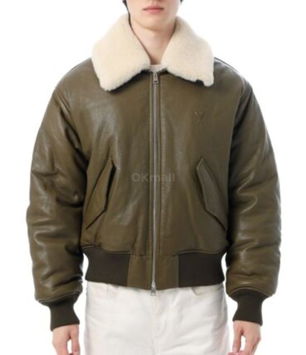 AMI|LEATHER JACKETS (HJK857 LH0044 298)