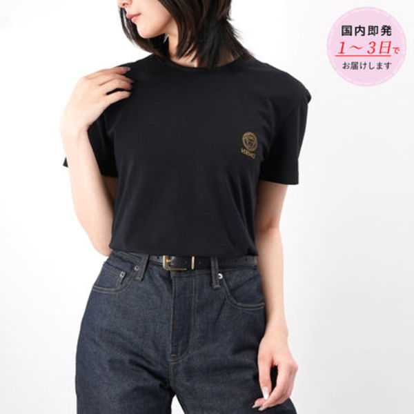 VERSACE ヴェルサーチ クルーネック半袖Tシャツ AUU01005