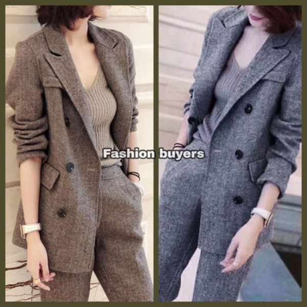 セットアップ 2ピース スーツ ウール ジャケット パンツ 上品