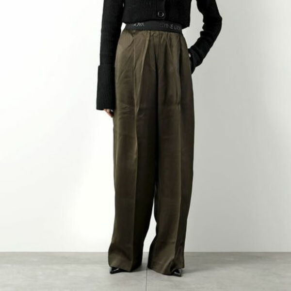 STINE GOYA ワイドパンツ Ciara SG5276 サテン ロゴ