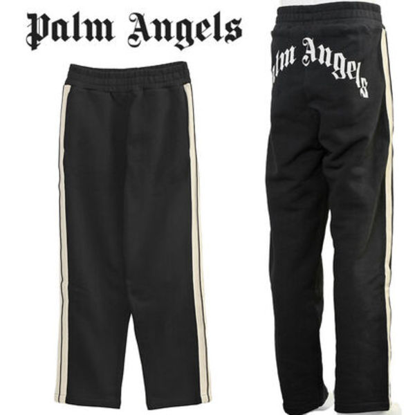 Palm Angels CURVED LOGO SWEATPANTS PMCH02KF25FLE001-1003