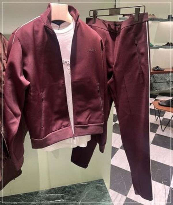 PRADA◆テクニカルファブリック セットアップ 長袖 ロングパンツ