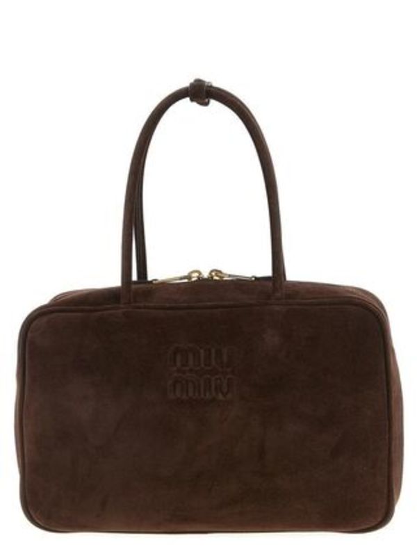 Miu Miu ボー スエードハンドバッグ