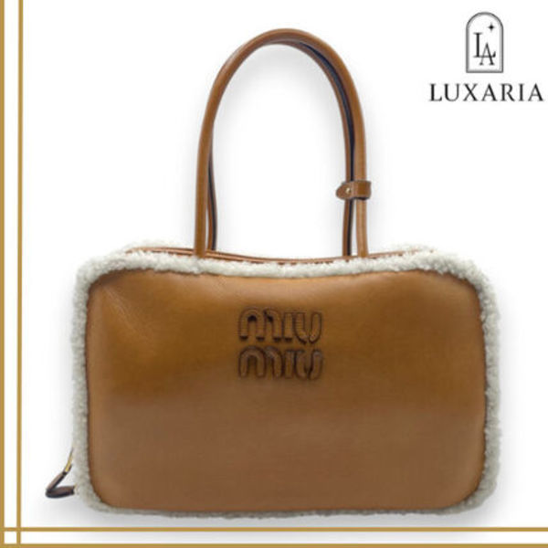 ミュウミュウ シアリング トップハンドル ボー バッグ 34