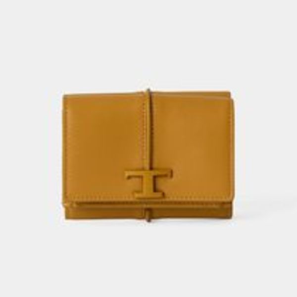 【TOD'S】Tタイムレス コンパクト財布 3つ折り財布