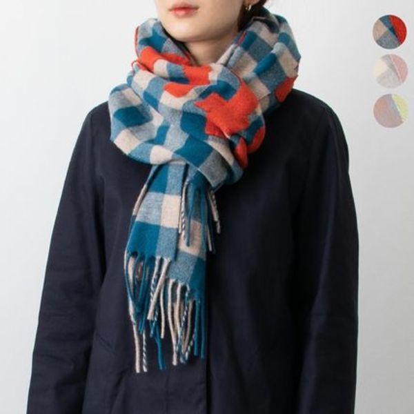 ACNE STUDIOS マフラー CHECK LOGO SCARF