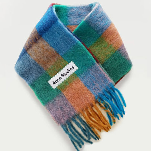 ACNE STUDIOS モヘアチェックスカーフ