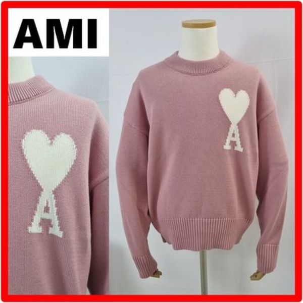 ★韓国の人気★【AMI】★AMI DE COEUR クルーネック セータ.ー★