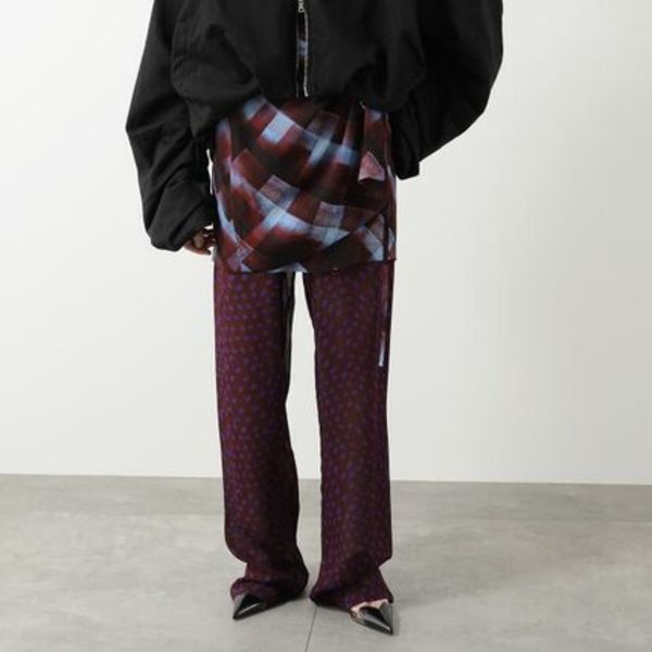 DRIES VAN NOTEN パンツ PRITTY 010953 2252 プリント