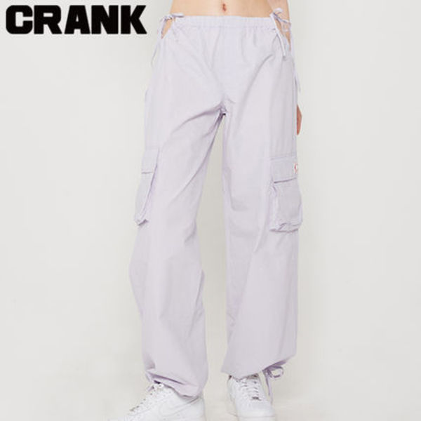★CRANK★OPEN STRING CARGO PANTS_L.PU★正規品/韓国直送料込