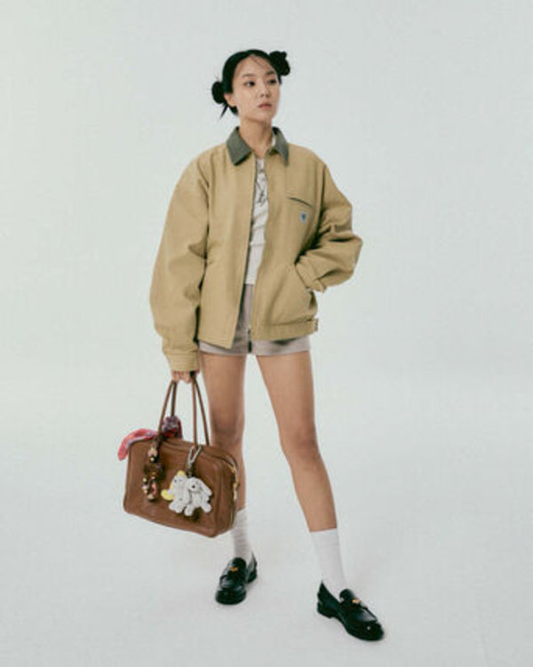 UNSTEADYMARKET オーバーサイズデストロイドジャケット ベージュ