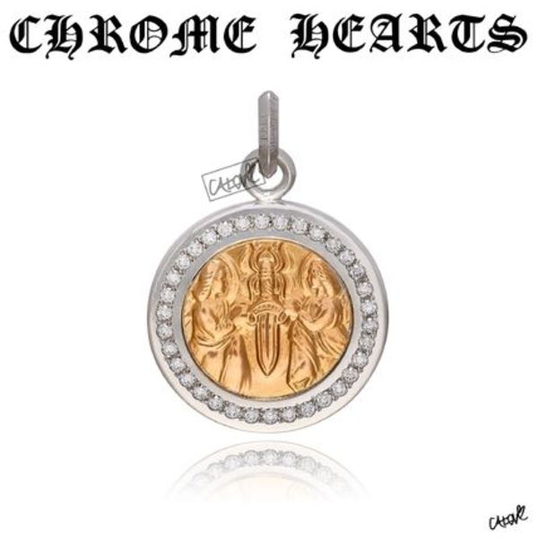 +クロムハーツ+【ANGEL MEDAL/チャーム】◆22K&18K/ダイヤ◆