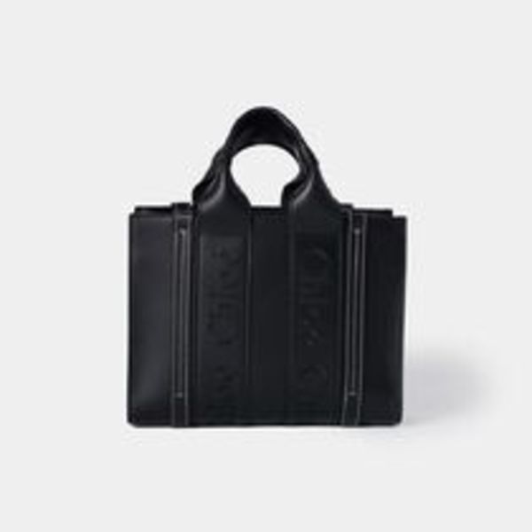 Chloe レディース トーWOODY レザー ミニショルダーバッグ