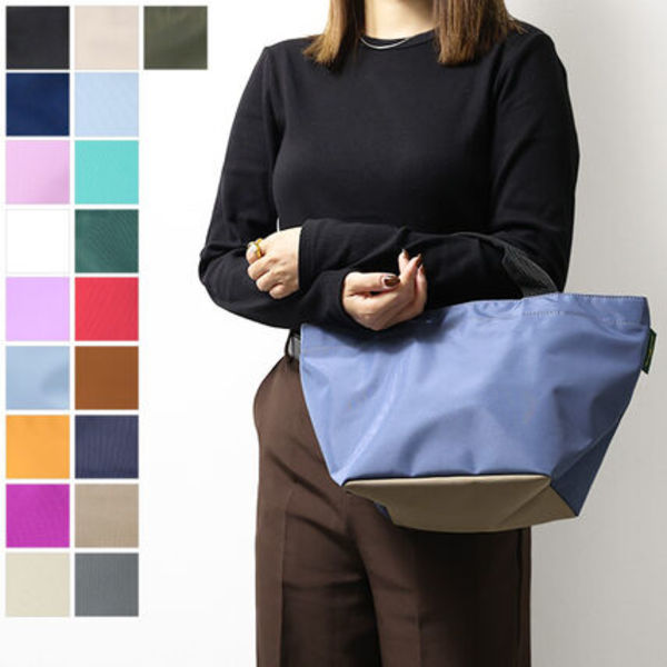 Herve Chapelier エルベシャプリエ ナイロン舟形トートM ハンドバッグ レディース