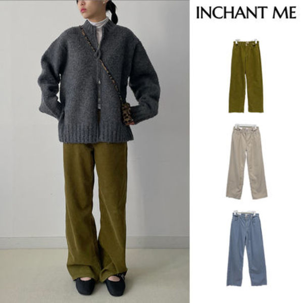 【INCHANT ME】319 Corduroy Side Adjust Wide Pants