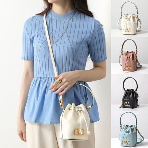 VALENTINO ショルダーバッグ P0Z44VNL Vロゴ レザー