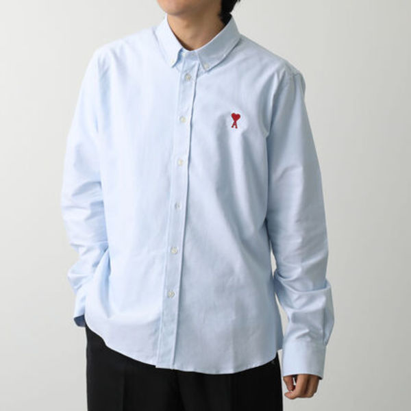 ami paris シャツ RED ADC SHIRT BFUSH063.CO0031