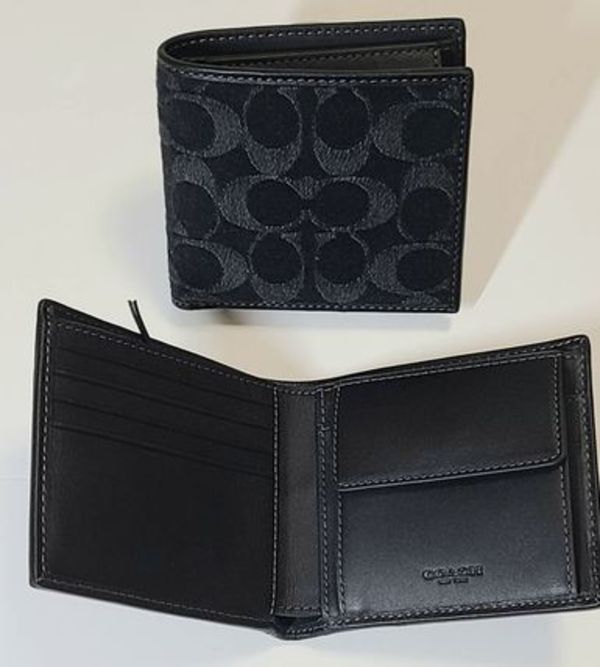 COACH コイン ウォレット・シグネチャー デニム  すぐ届く!