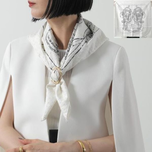 HERMES スカーフ CARRE BRODERIE カレ ブロデ 70