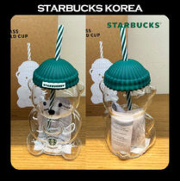 [韓国スタバ] 2025 限定 Bearista Glass ColdCup 591ml