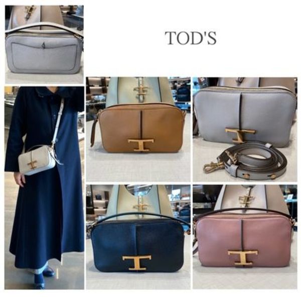 関税込★TOD'S★TSAグレインカーフスキンカメラバッグ  ミニ