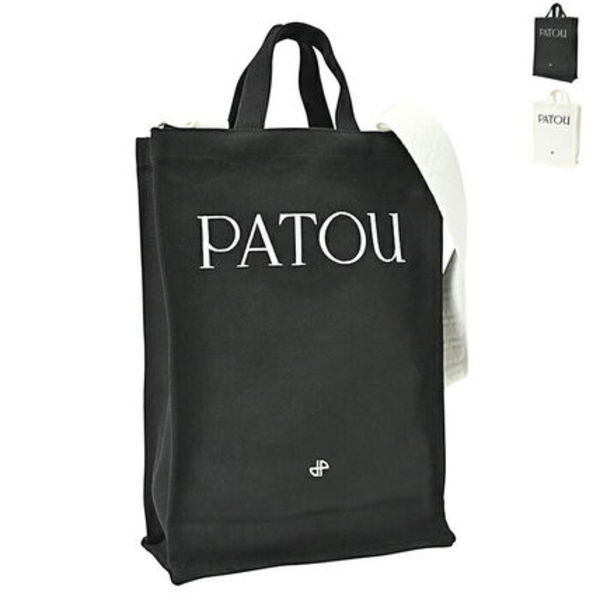 PATOU ハンドバッグ 縦型 コットンキャンバス製パトゥトート