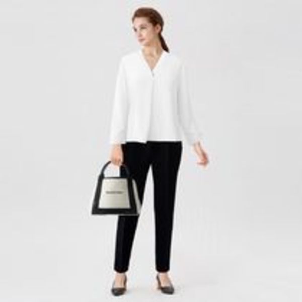 バレンシアガ バッグ トートバッグ ネイビーカバ S ショルダー