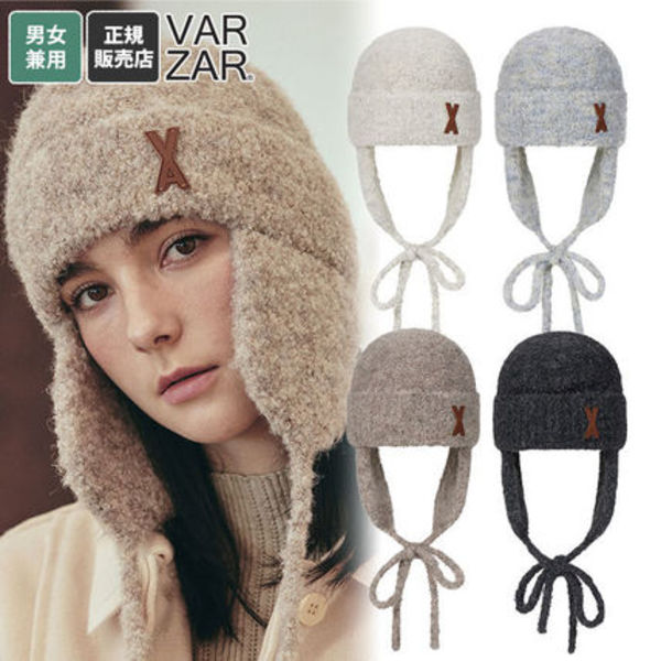 ★VARZAR☆VA Patch Fly Knit Beanie