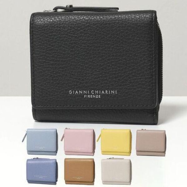 GIANNI CHIARINI 三つ折り財布 PF 5080 GRN レザー