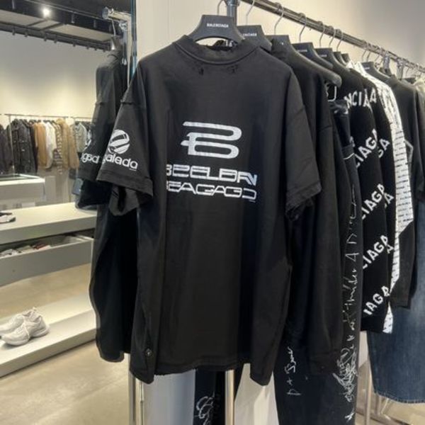 【バレンシアガ】セール!Inside Out ヴィンテージ風 Tシャツ