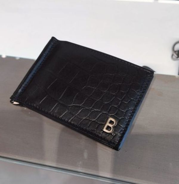 【BALENCIAGA】セール 601346 ビルクリップ付き二つ折り財布