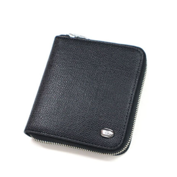 DIESEL ディーゼル テクスチャレザー 小銭入れ付き 二つ折り財布