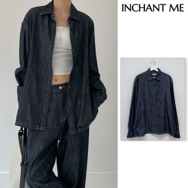 【INCHANT ME】[Setup Available/Unisex] Pintuck Denim SH JK