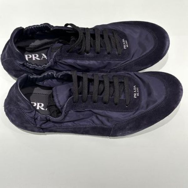 PRADA プラダ コラプス Re-Nylon xスエード スニーカー 1E959N