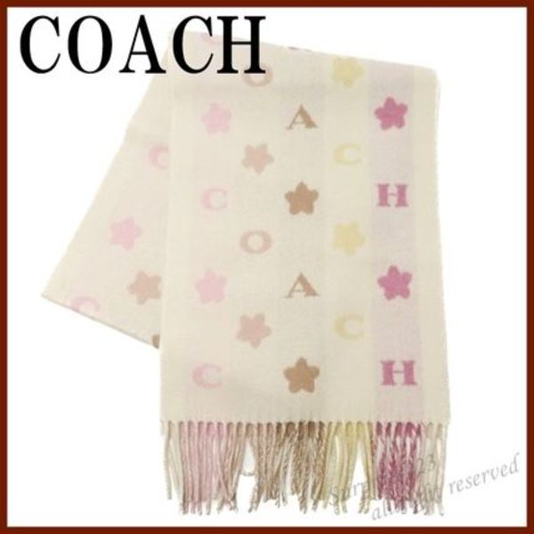 【即発】コーチ COACH マフラー レディース 花