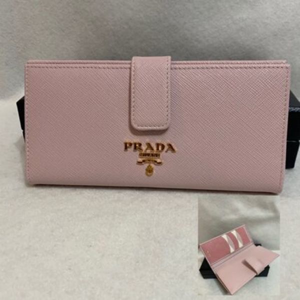 PRADA♪♪SAFFIANOマルチカラー薄型長財布☆1MV025☆ ALABASTRO