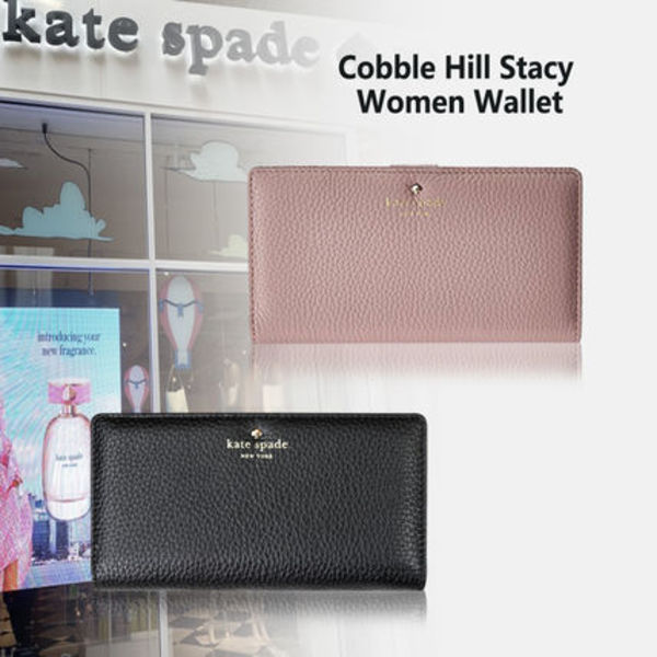 国内発送 Kate Spade スリム 二つ折り 長財布 レザー PWRU4939