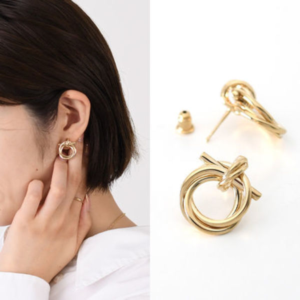 【国内即発】Salvatore Ferragamo ガンチーニ ピアス