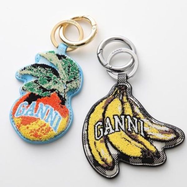 GANNI キーリング Apple Banana Keyring Velvet A6781 A6812