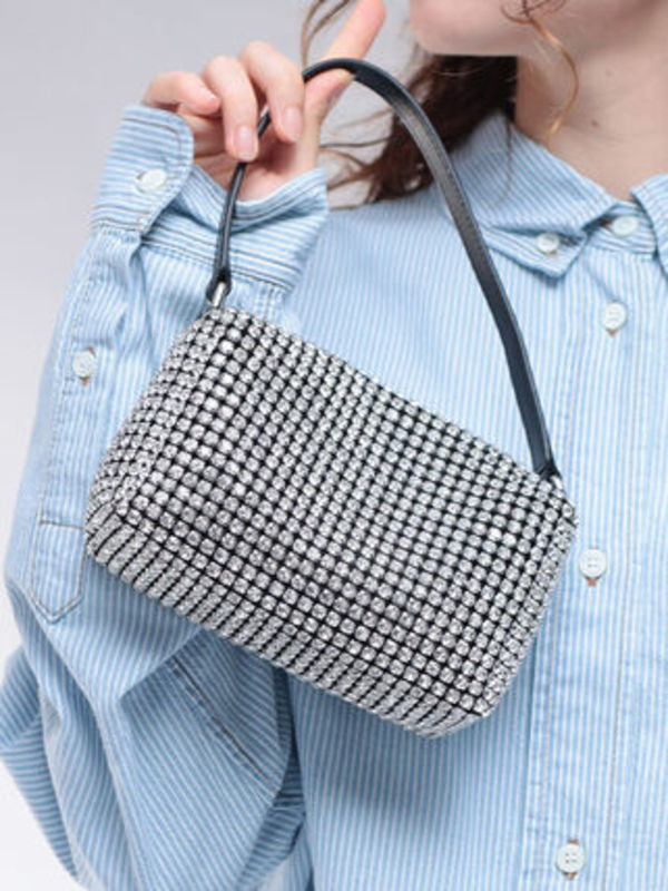 alexanderwang HEIRESS ラインストーン メッシュ ポーチ