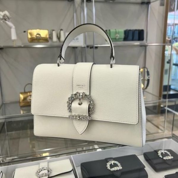 JIMMY CHOO ビジュークリスタル 2WAY トップハンドル (ラージ)