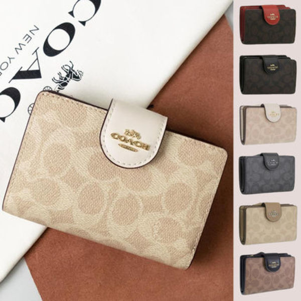 COACH コーチ 財布 折財布 【送料0/国内即発】
