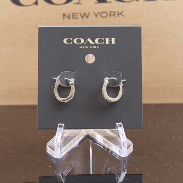即発 COACH レディー ス ピアス  F54497 SV/BK