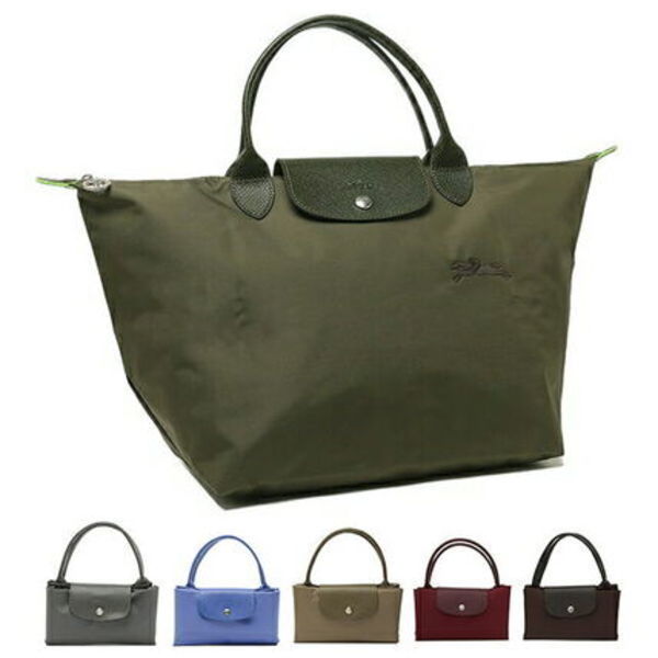 LONGCHAMP バッグ M 1623 919 LE PLIAGE GREEN TOP HANDLE BAG