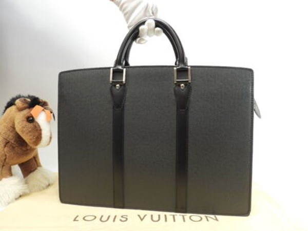 ルイヴィトン ロザン M30052 タイガ黒 書類かばん