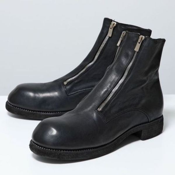 GUIDI フロントダブルジップブーツ GR07FZ ホースレザー