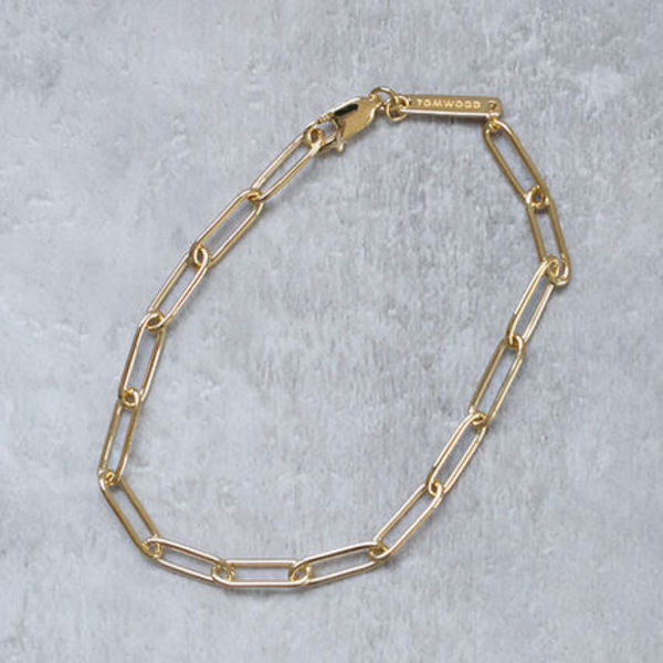 TOM WOOD ブレスレット Box Bracelet Gold シルバー925 100067