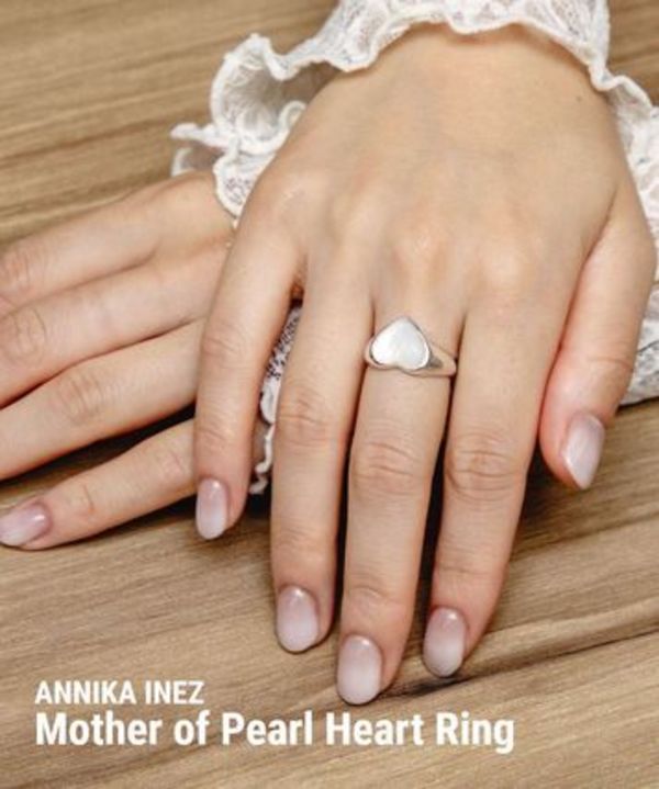 ANNIKA INEZ Mother of pearl heart ring R157 SML リング