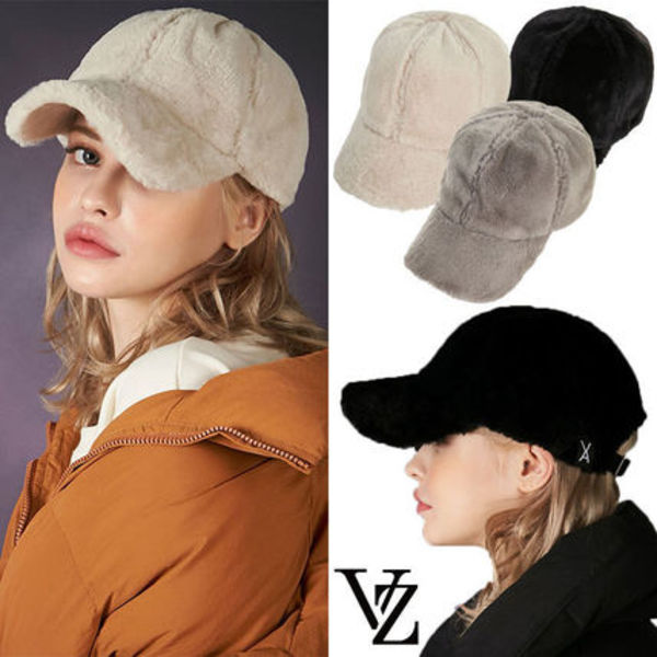 ★VARZAR★日本未入荷 ファー キャップ Fur logo point ball cap